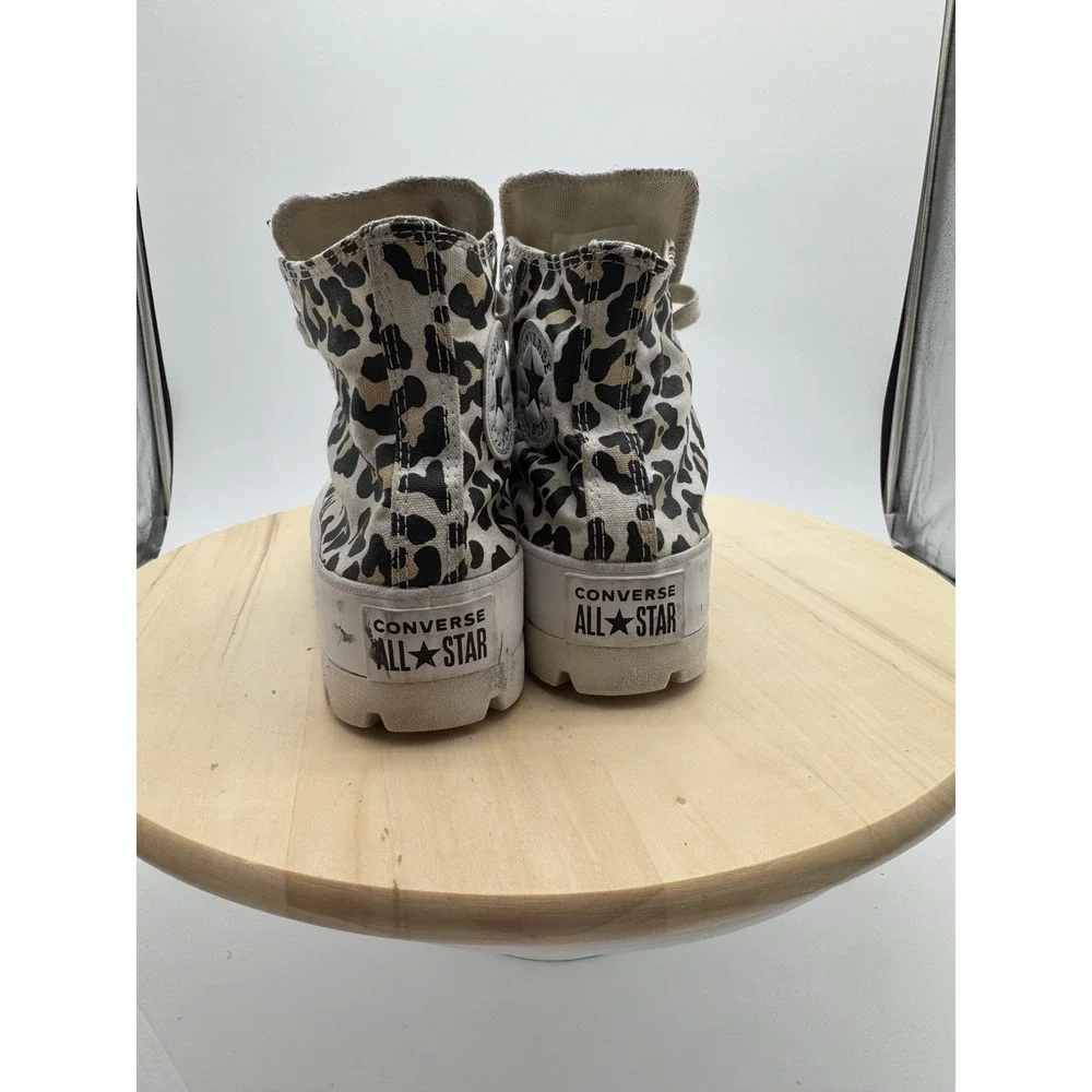 Converse Chuck Taylor All Star Lugged Leopard High Top Platform Sneakers 6.5 Y2K